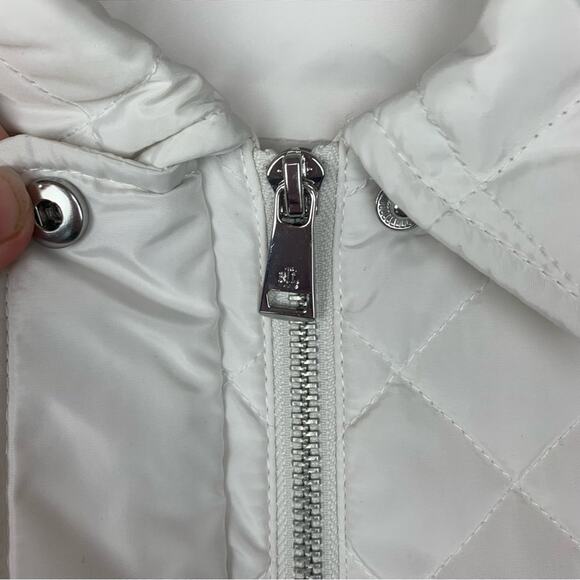 Lauren Ralph Lauren women's large white quilted crest diamond vest puffer cold - Picture 5 of 14